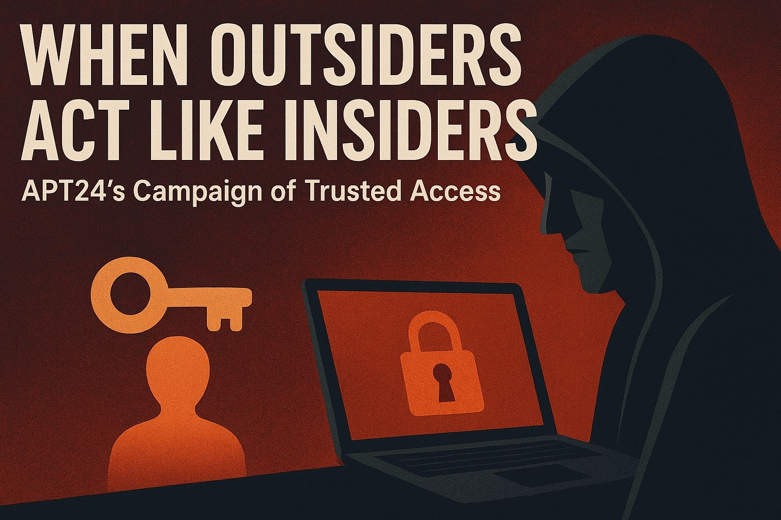 When Outsiders Act Like Insiders: APT24’s Campaign of Trusted Access