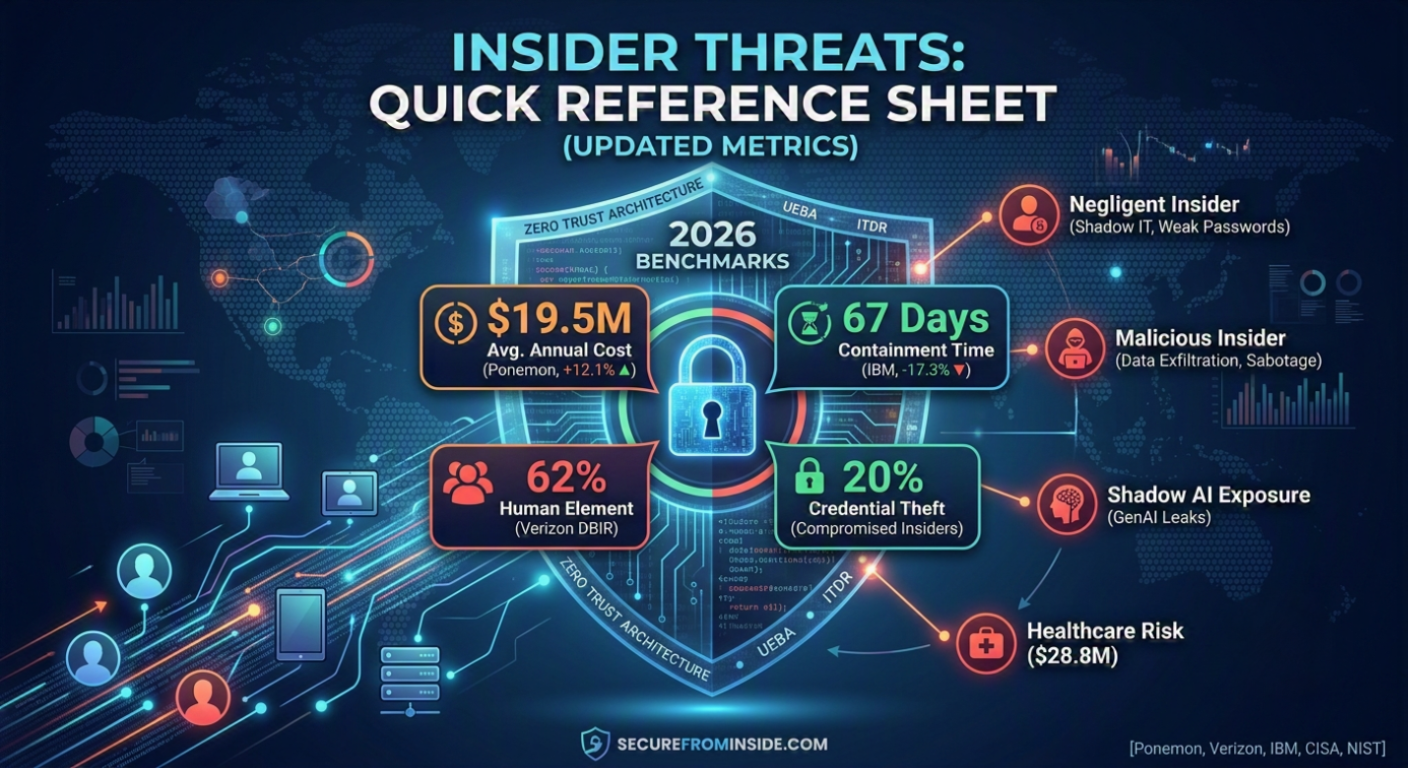 Insider Threats: 2026 Quick Reference Sheet