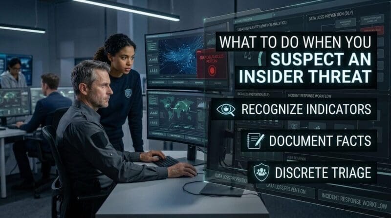 What to Do When You Suspect an Insider Threat: A Practical Guide for Managers and Leaders